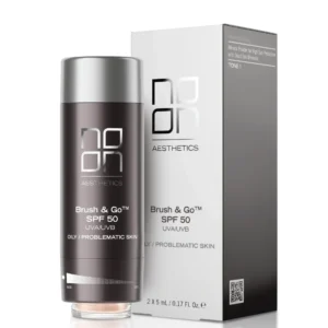 Noon Brush and go riebiai, probleminei odai, SPF50