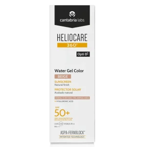 Heliocare 360° Water Gel Color SPF50+ tonuotas drėkinamasis veido gelis (Beige), 50 ml