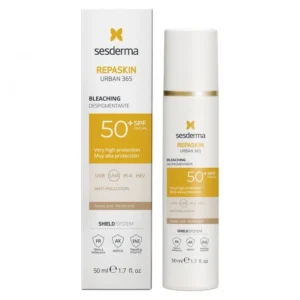 SESDERMA REPASKIN URBAN 365 PIGMENTACIJĄ MAŽINANTIS VEIDO KREMAS NUO SAULĖS SPF50+, 50 ML